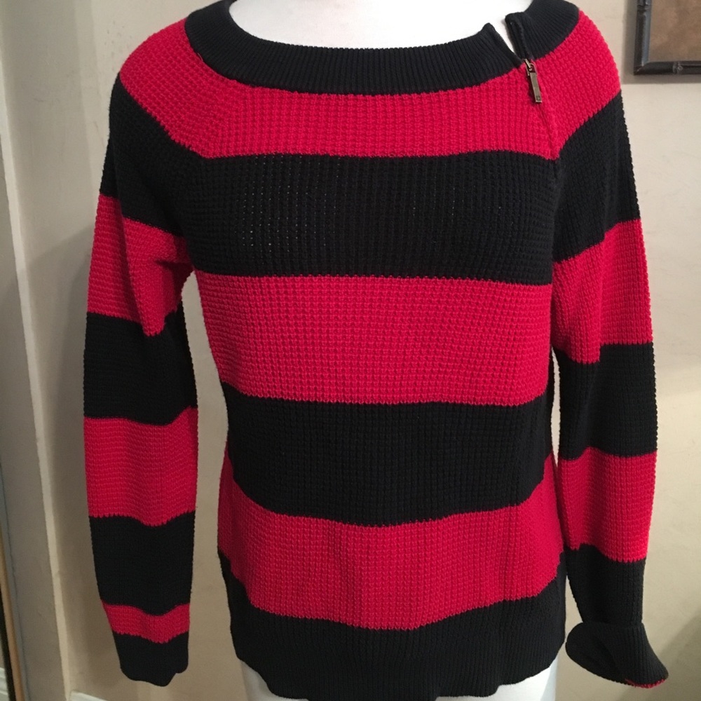 Chaps denim sweater
